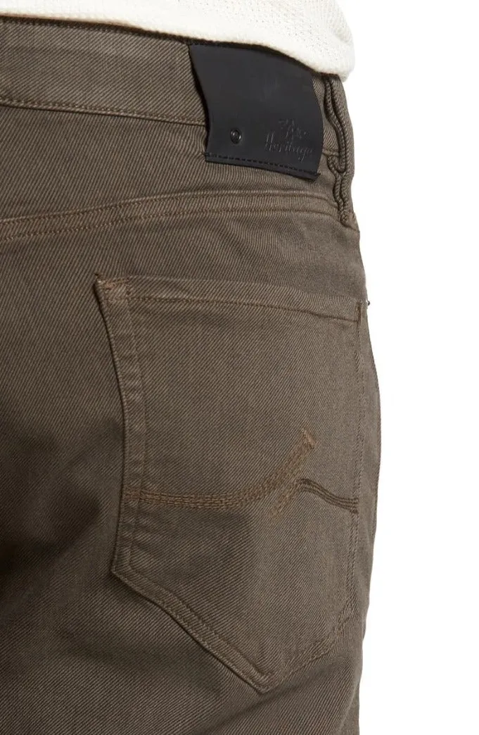 34 Heritage Cool Slim Leg Pants in Brown Diagonal Style 001014-26585
