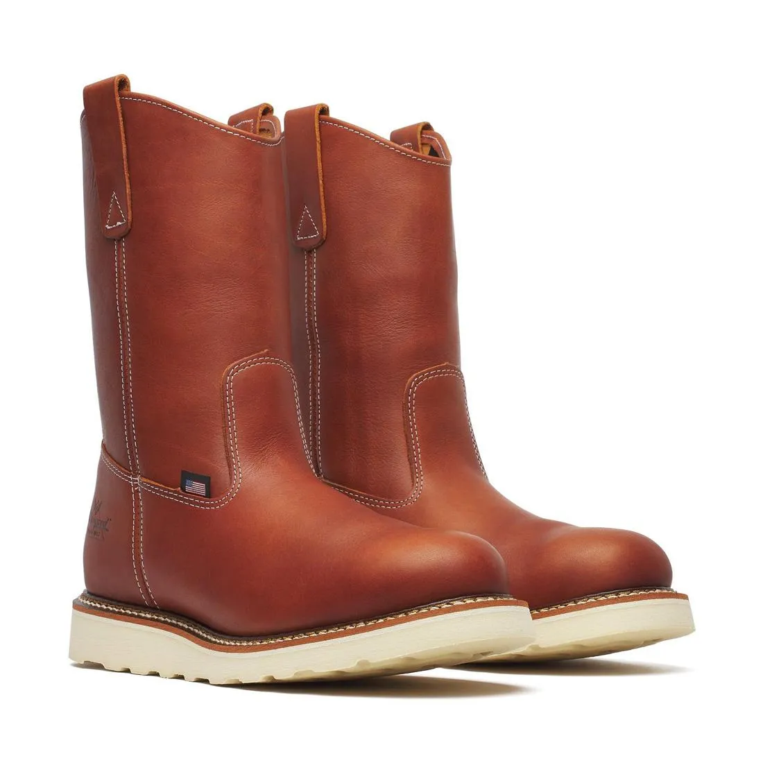 American Heritage 11" Pull-On Boot Maxwear Wedge Tobacco