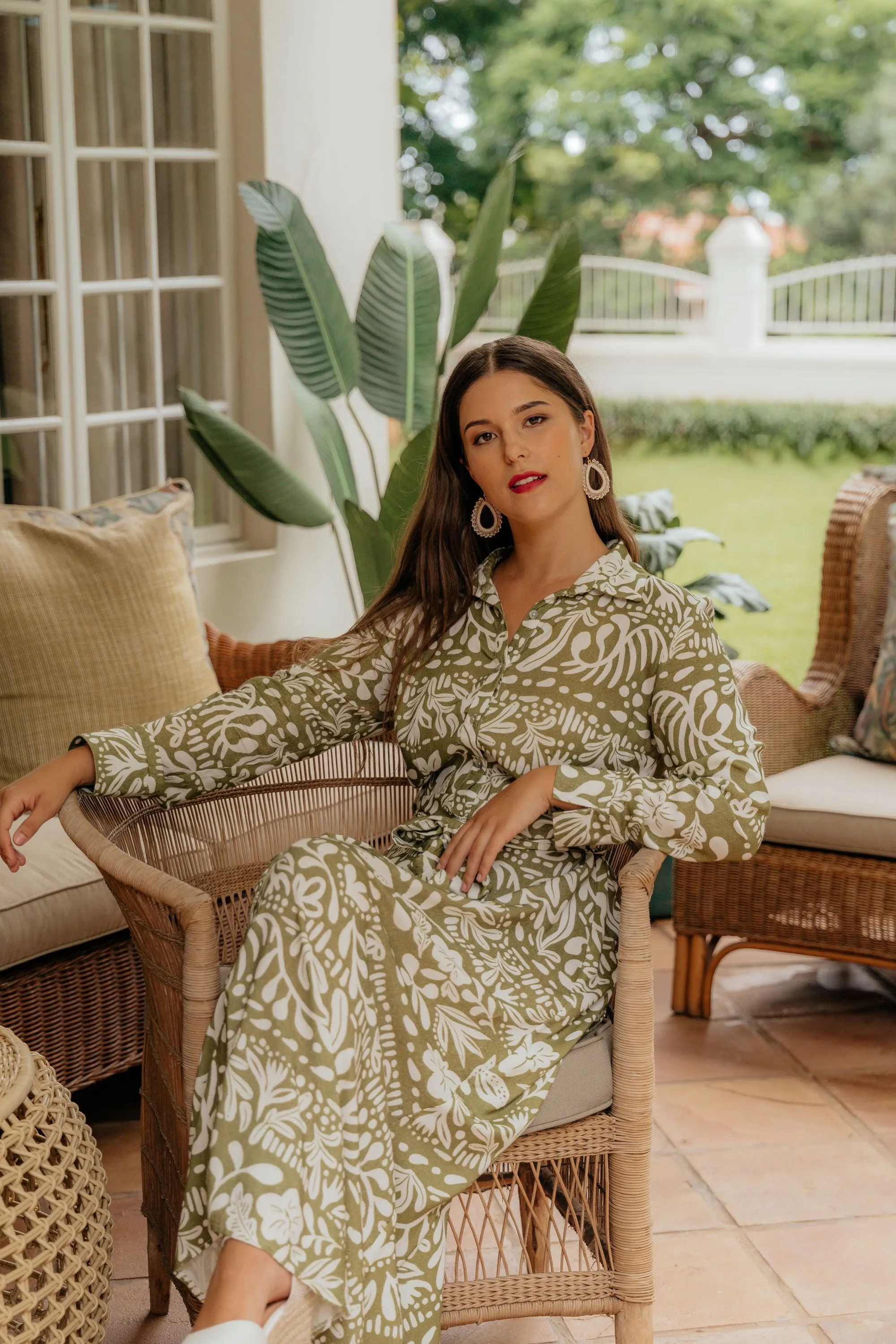 Annie Dress Olive Grove