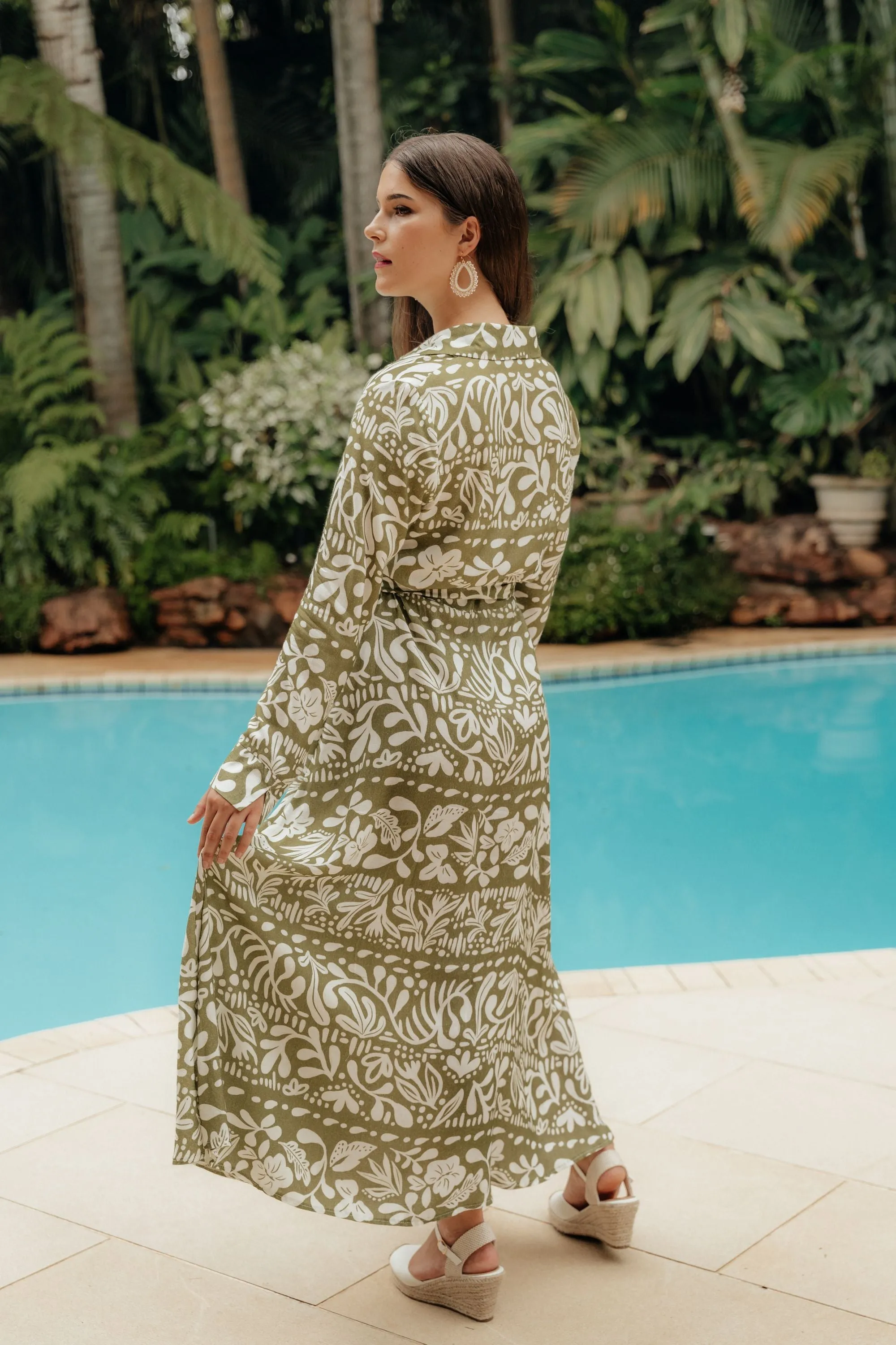 Annie Dress Olive Grove