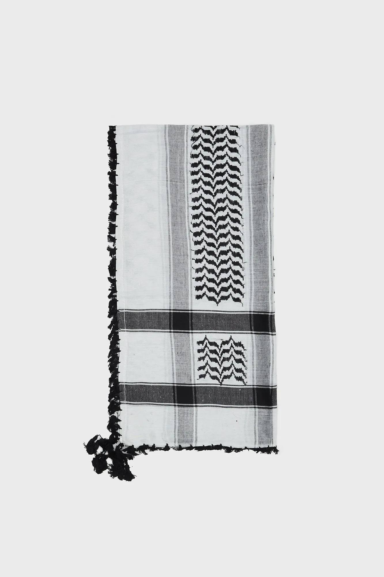 Black & White Keffiyeh Scarf