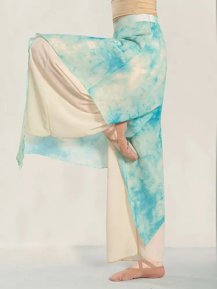 Classical Dance Elegant Chiffon Culottes Oriental Dance Performance Suit Practice Suit