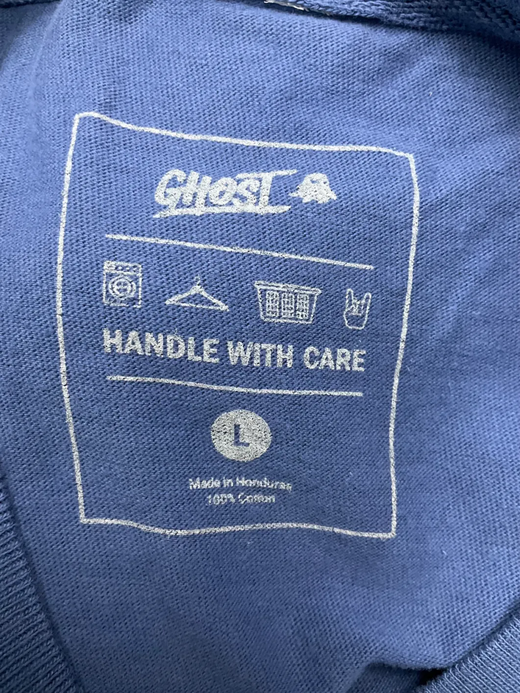 ghost Blue Heritage T-shirt UK L