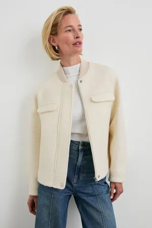 Kinsley Zip Up Jacket Ivory