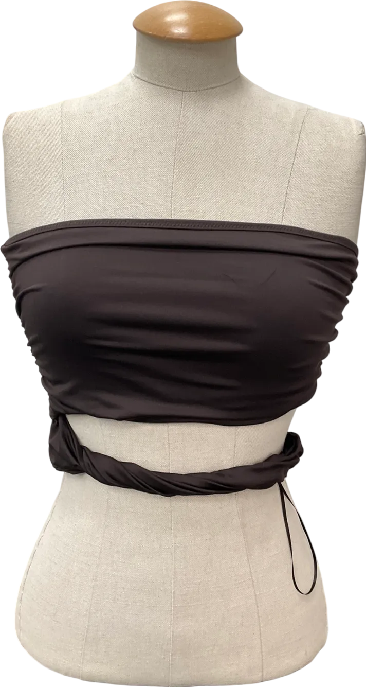 Lioness Bandeau Cut Out Top In Brown UK S