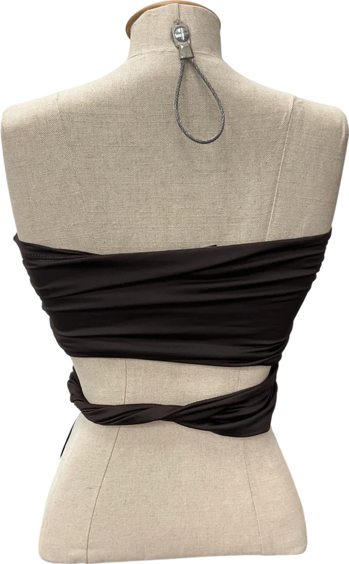 Lioness Bandeau Cut Out Top In Brown UK S
