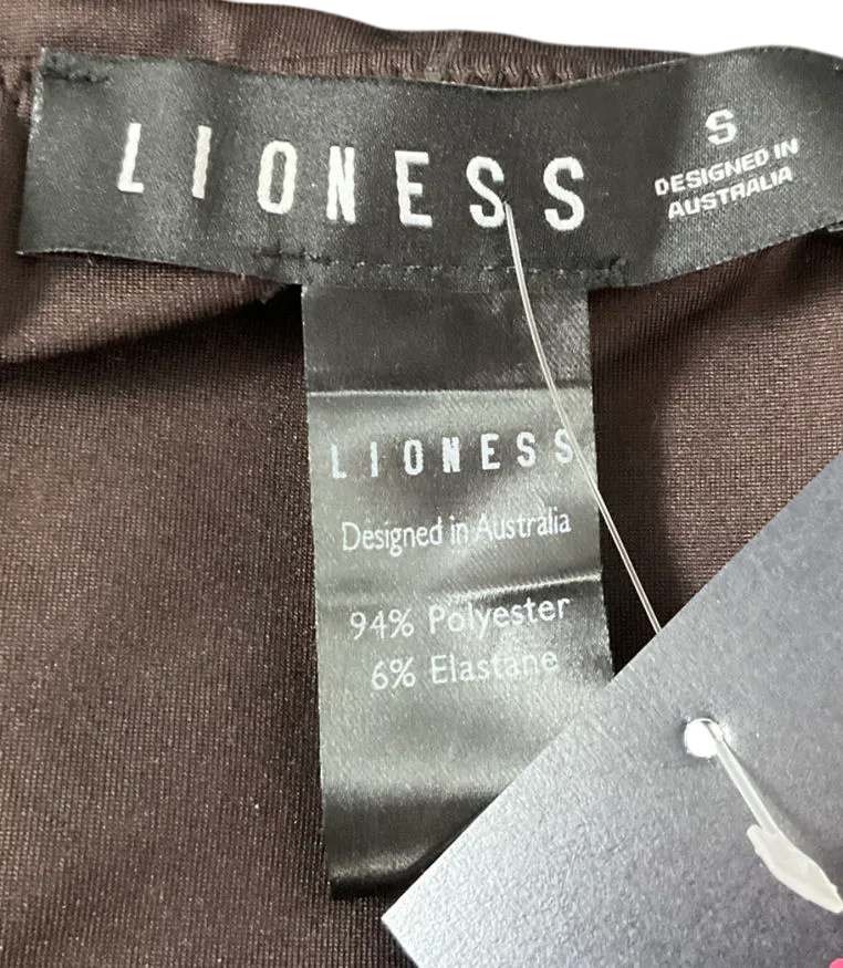 Lioness Bandeau Cut Out Top In Brown UK S