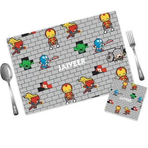 Mat Coaster Set -  Superhero
