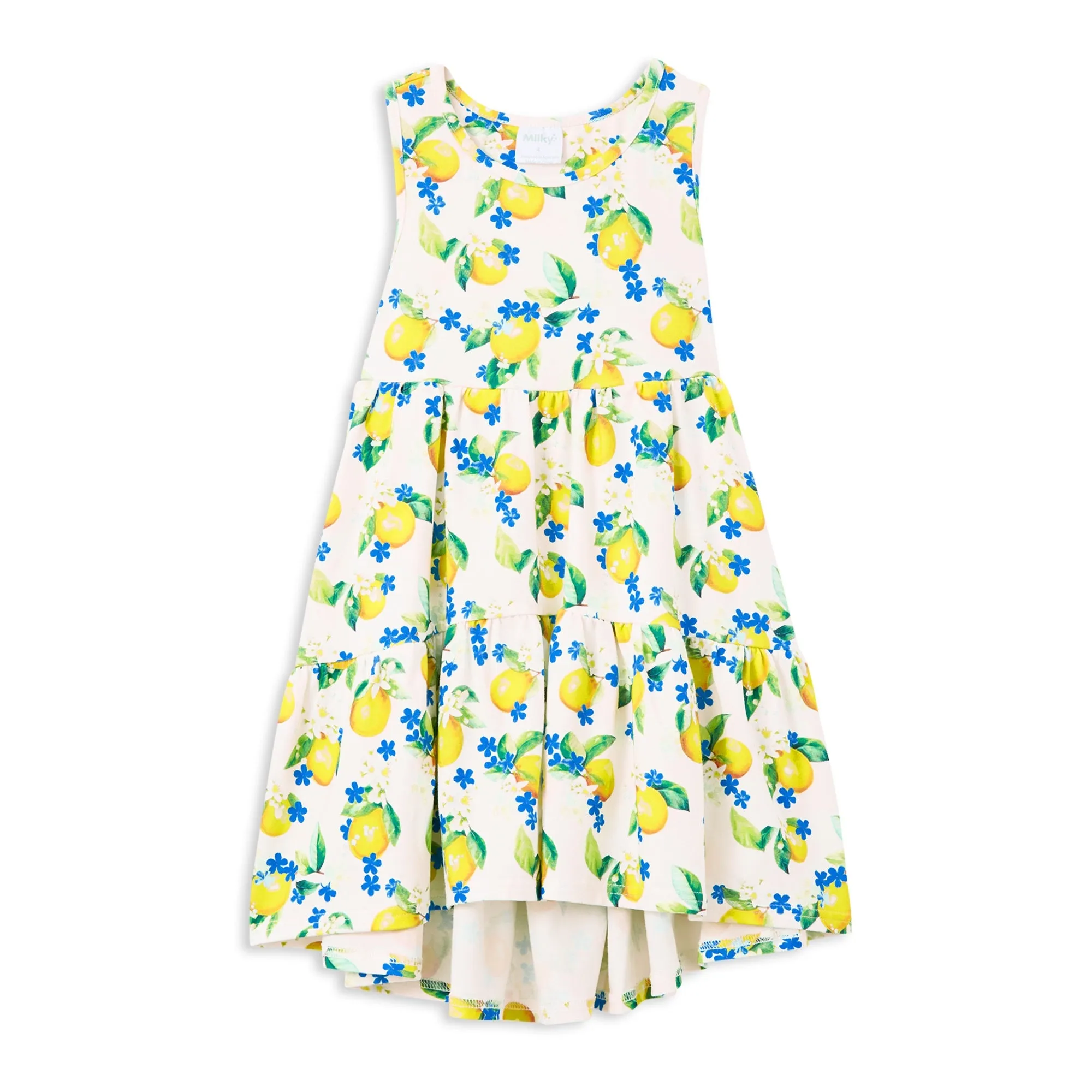Milky Portafino Tiered Dress