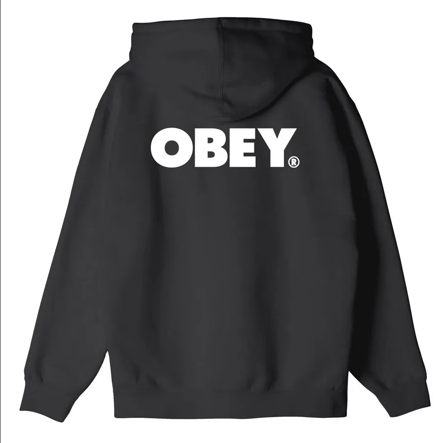 Obey felpa con cappuccio e cerniera intera da uomo Bold Zip 112852349 nero