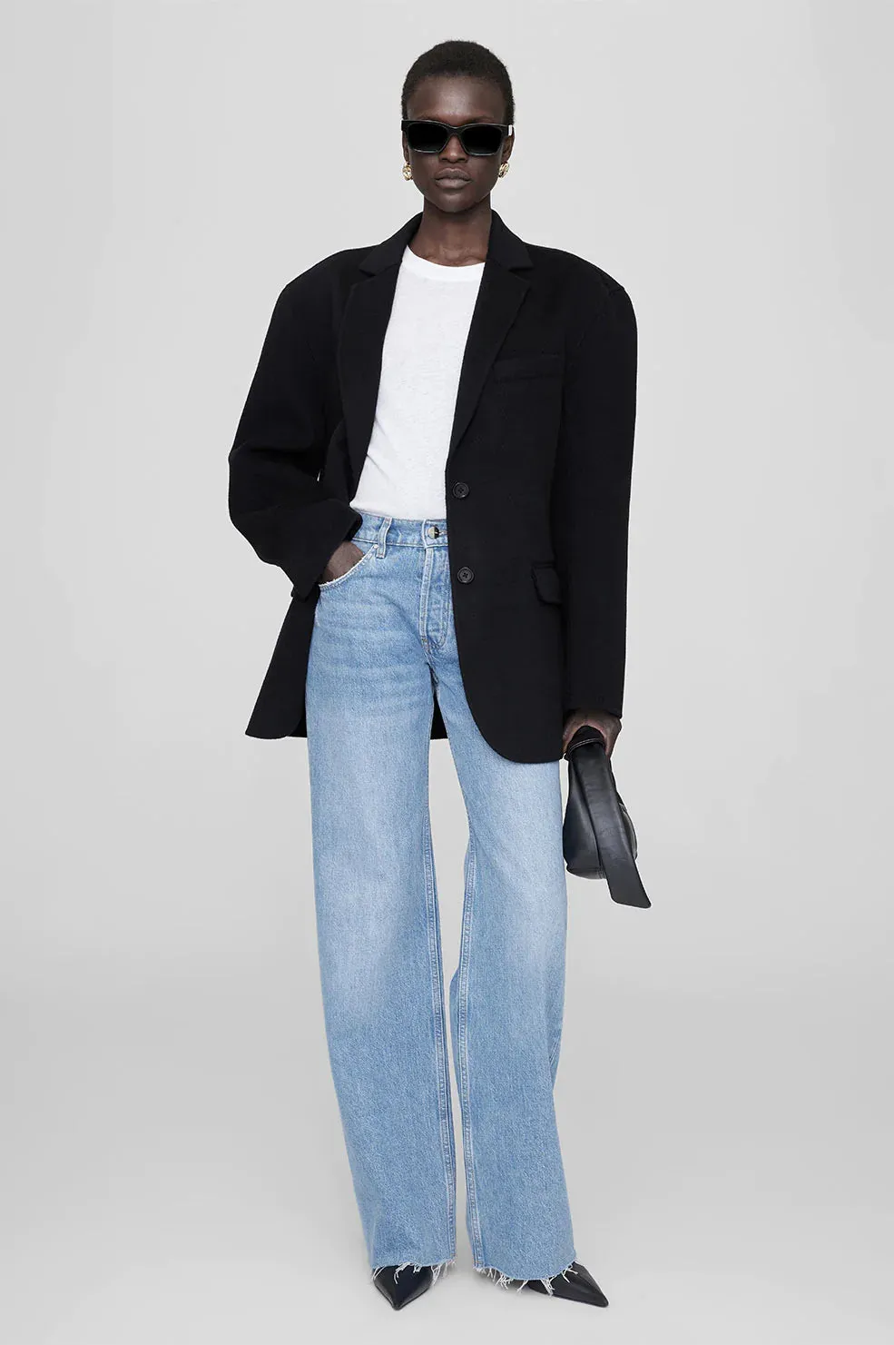 Quinn Blazer Black Cashmere Blend