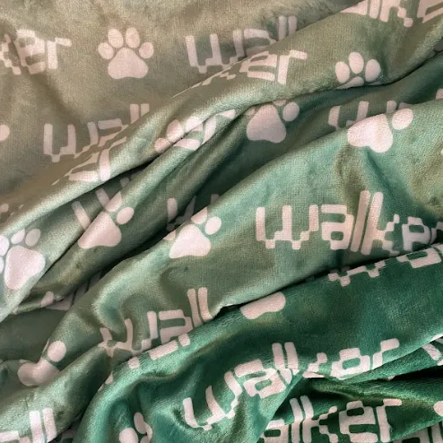 Sugar   Maple Plush Minky Fleece Personalized Blanket | Jungle Ombre