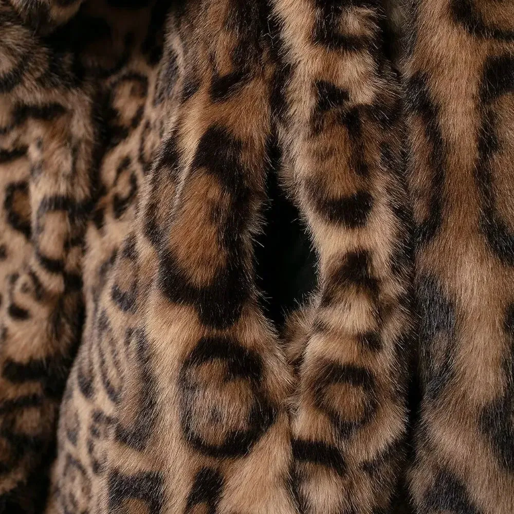 Suzy Sleeze Faux Fur Leopard Jacket