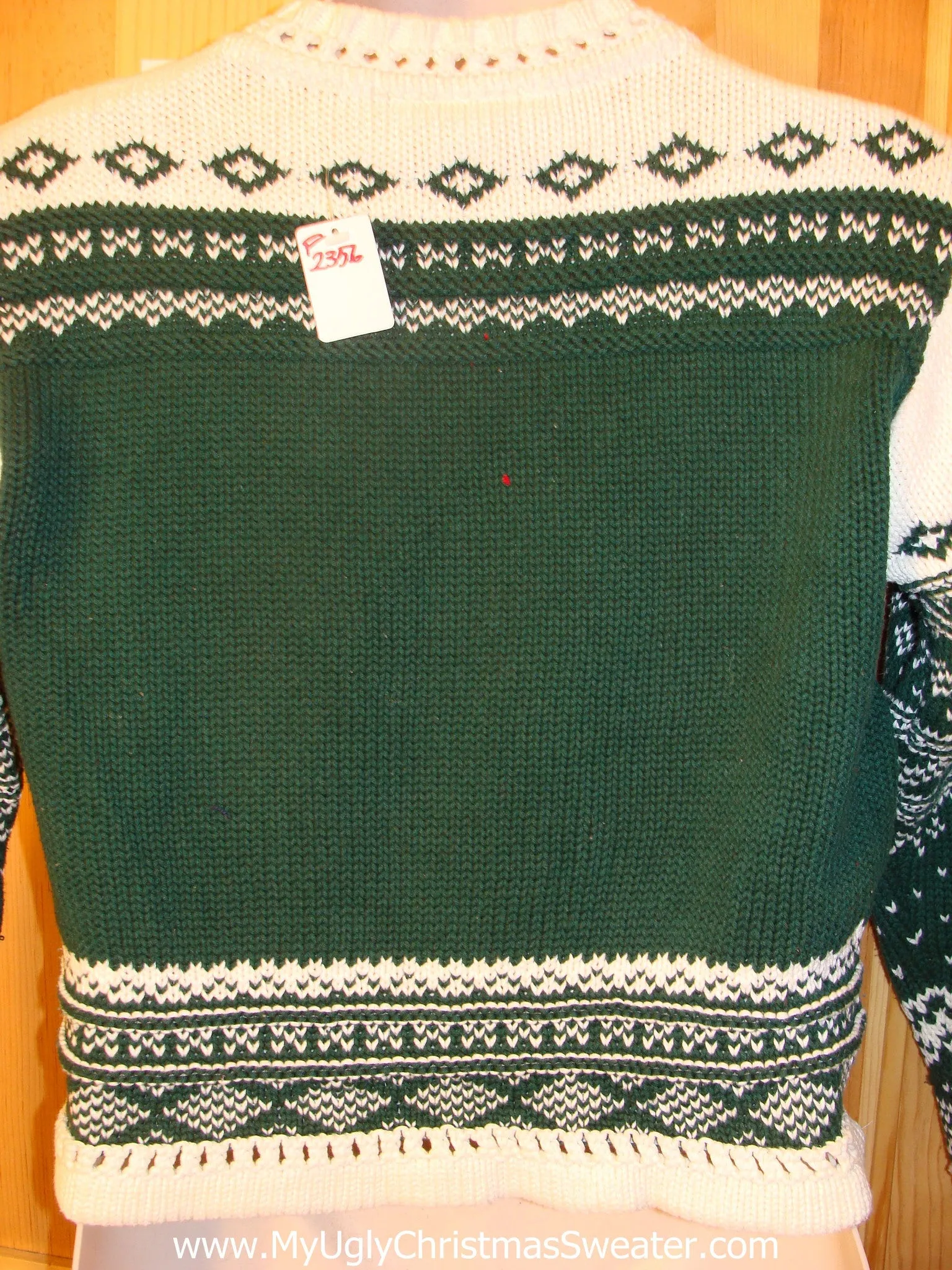 Ugly Christmas Sweater Nordic Green Pullover