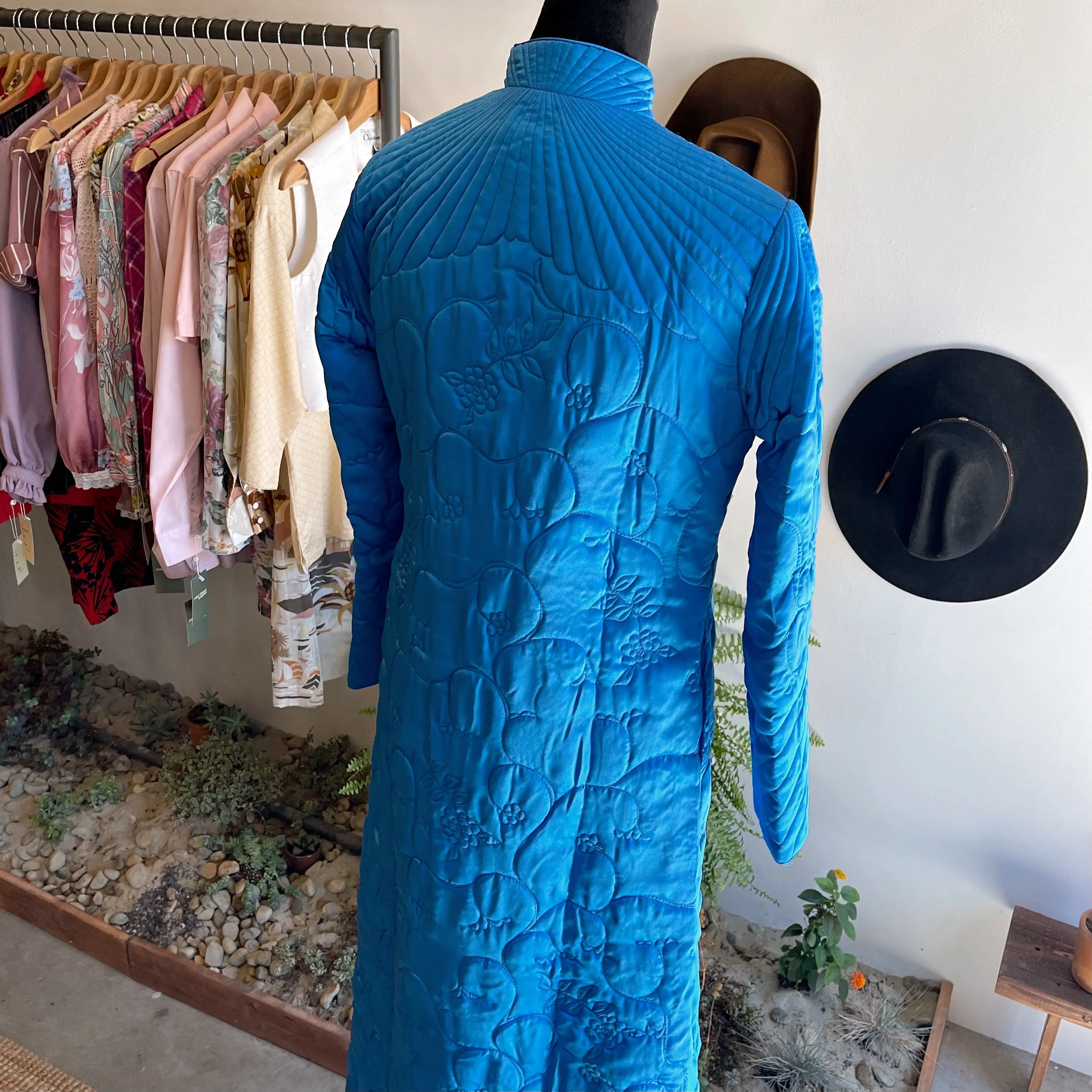 Vintage Quilted Satin Jacket 70’s