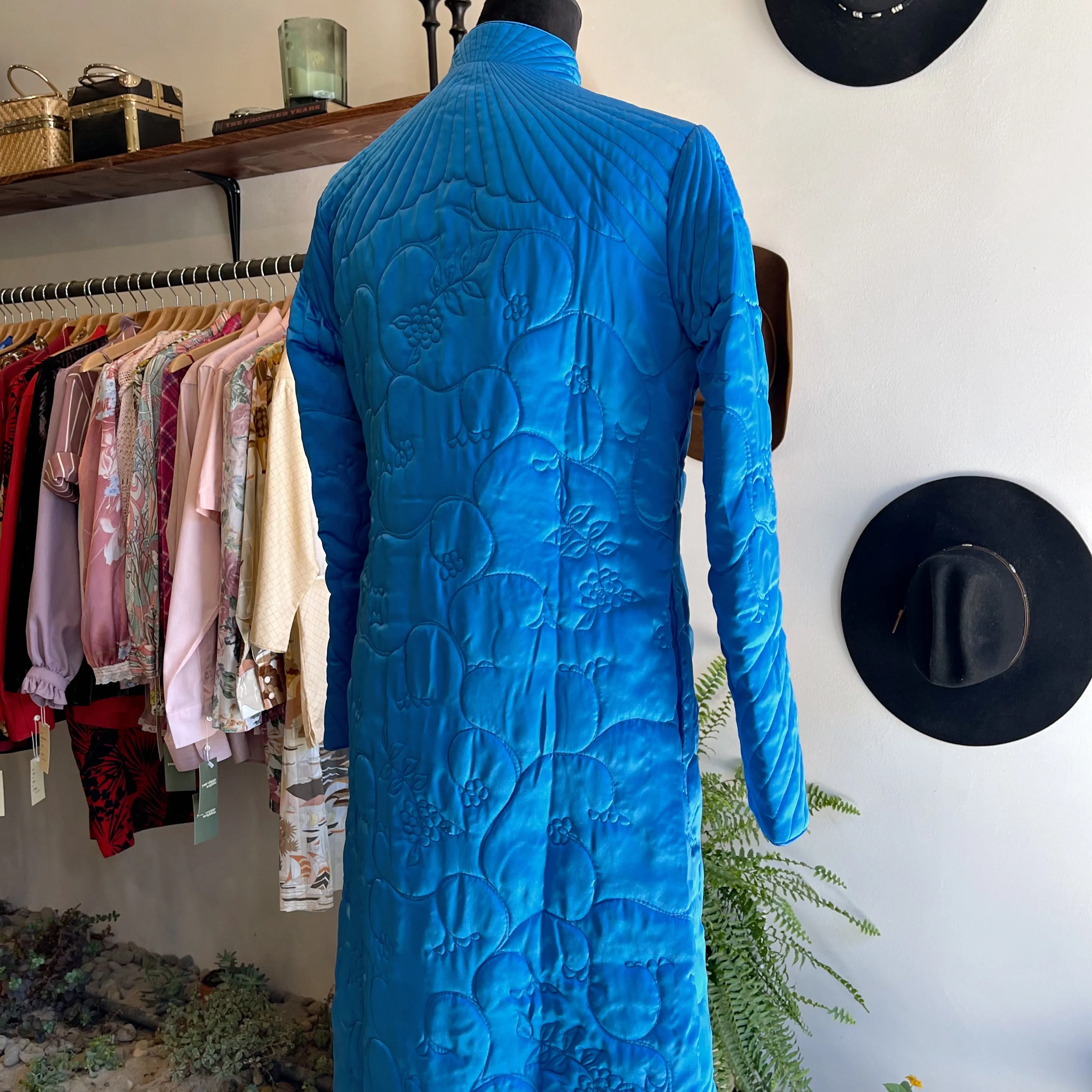 Vintage Quilted Satin Jacket 70’s
