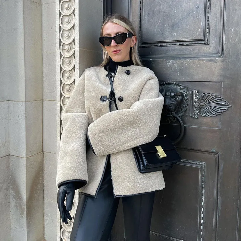 Womens Cozy Faux Fur Coat