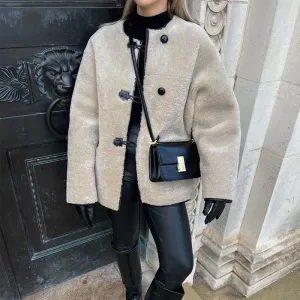 Womens Cozy Faux Fur Coat