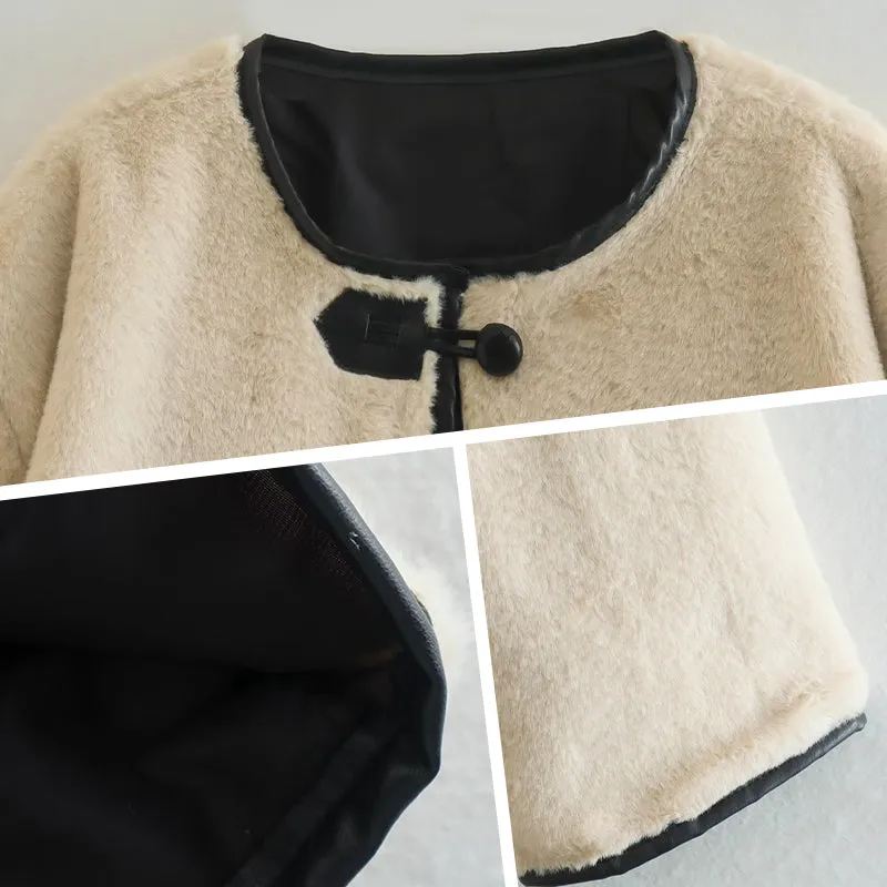 Womens Cozy Faux Fur Coat