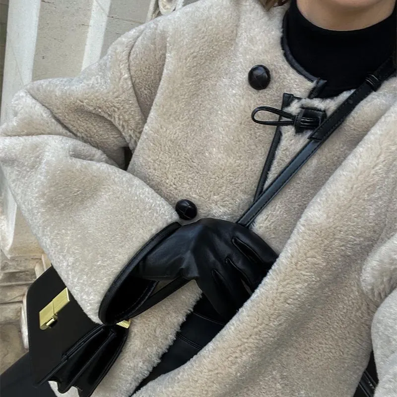 Womens Cozy Faux Fur Coat
