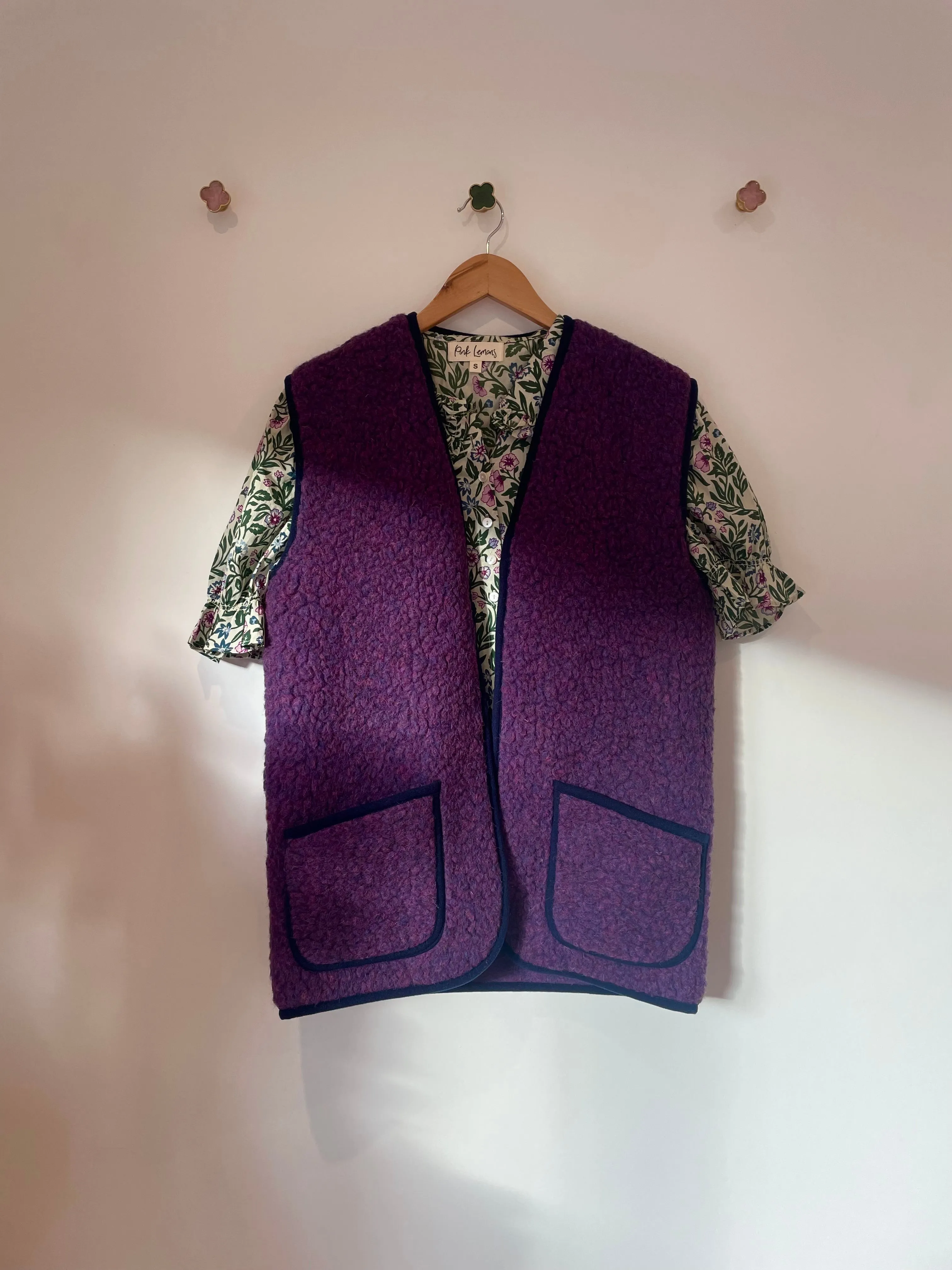 Wool Gilet - Violet