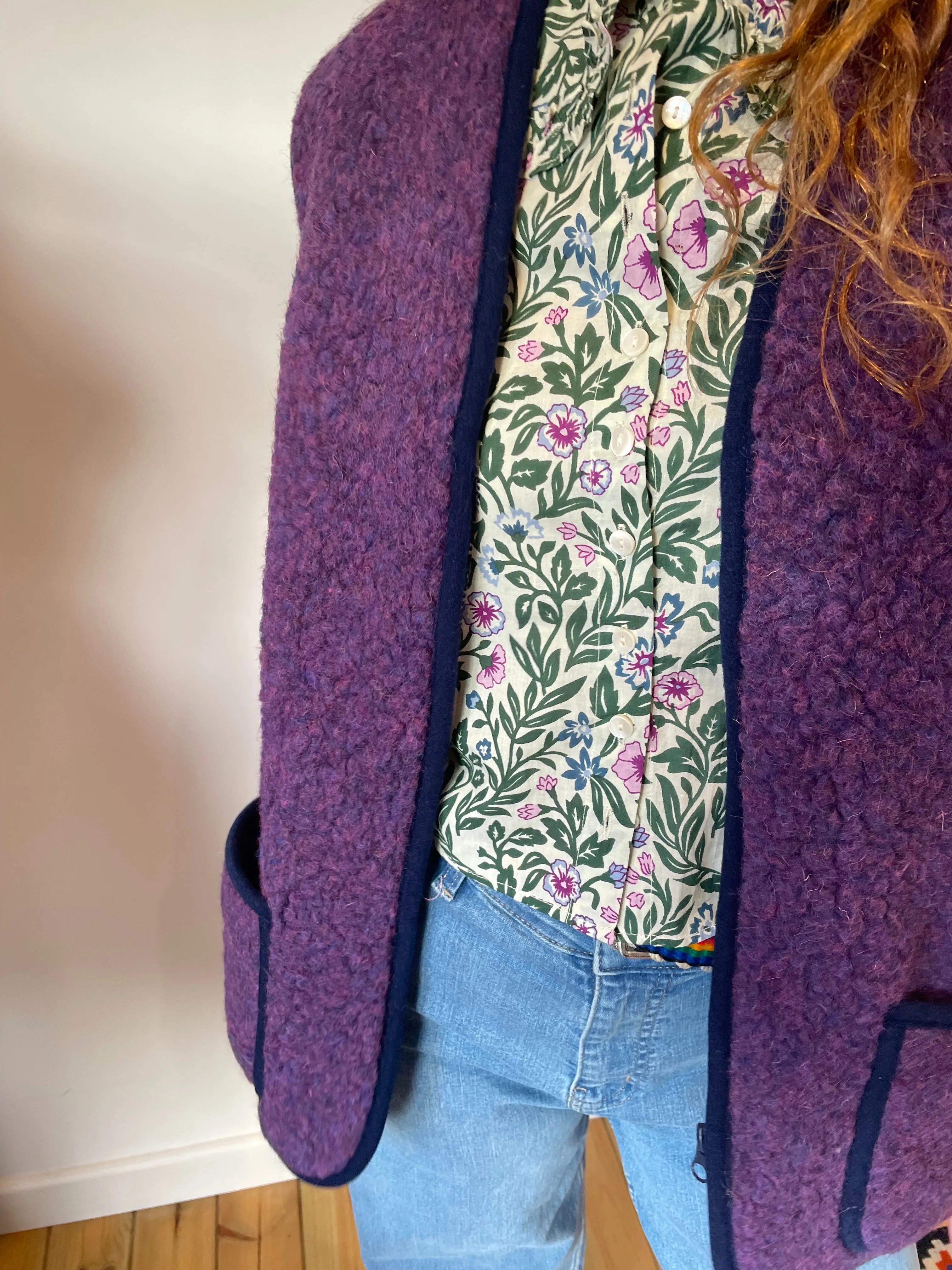Wool Gilet - Violet
