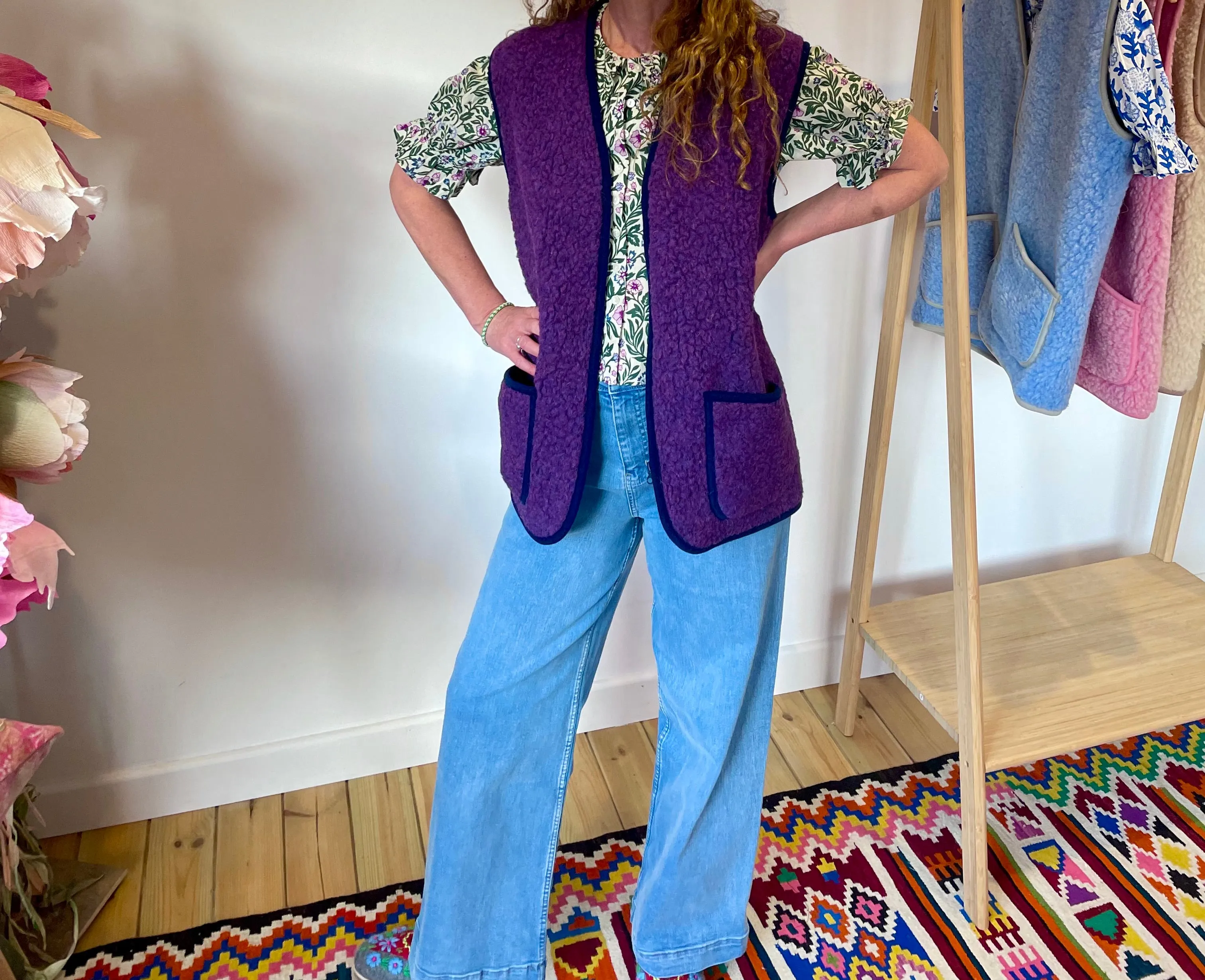 Wool Gilet - Violet